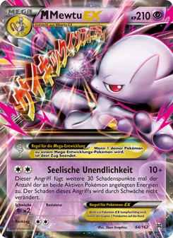 Karte M-Mewtu EX aus TURBOstart, Nummer 64/162