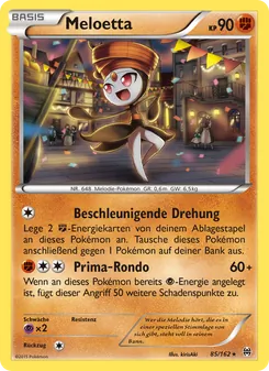 Karte Meloetta aus TURBOstart, Nummer 85/162