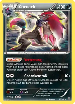 Karte Zoroark aus TURBOstart, Nummer 91/162