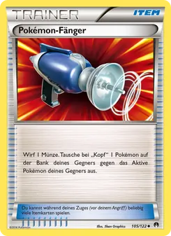 Karte Pokémon-Fänger aus TURBOfieber, Nummer 105/122