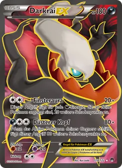 Karte Darkrai EX aus TURBOfieber, Nummer 118/122