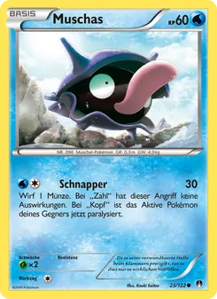 Karte Muschas aus TURBOfieber, Nummer 23/122