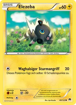 Karte Elezeba aus TURBOfieber, Nummer 48/122