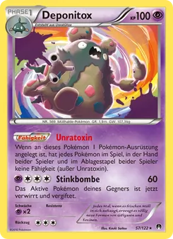 Karte Deponitox aus TURBOfieber, Nummer 57/122