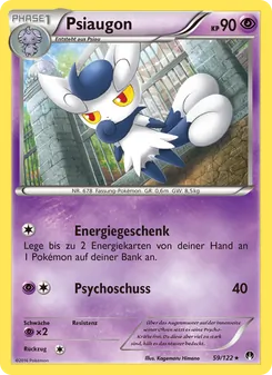 Karte Psiaugon aus TURBOfieber, Nummer 59/122