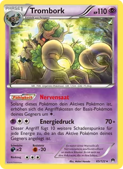 Karte Trombork aus TURBOfieber, Nummer 65/122