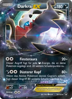 Karte Darkrai EX aus TURBOfieber, Nummer 74/122