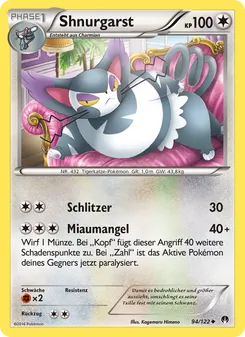 Karte Shnurgarst aus TURBOfieber, Nummer 94/122