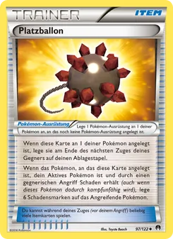 Karte Platzballon aus TURBOfieber, Nummer 97/122