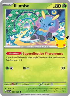 Illumise card from 30th Celebration, number 004/128