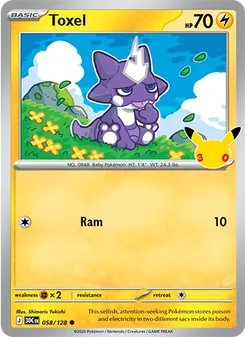Toxel card from 30th Celebration, number 058/128