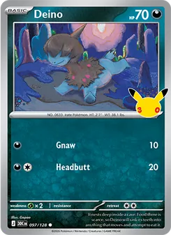 Deino card from 30th Celebration, number 097/128