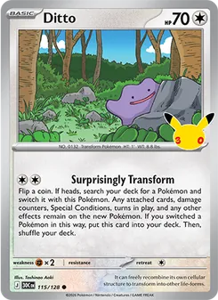 Ditto card from 30th Celebration, number 115/128