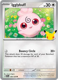 Igglybuff card from 30th Celebration, number 120/128