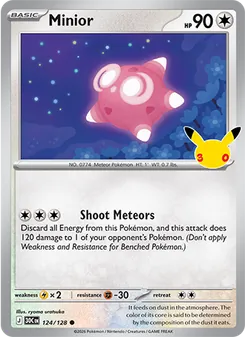 Minior card from 30th Celebration, number 124/128