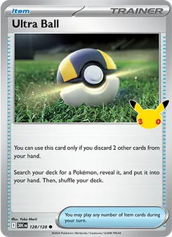Ultra Ball card from 30th Celebration, number 128/128