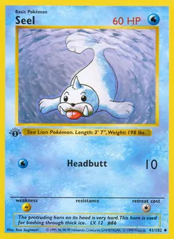 Seel card from Base Set, number 41/102