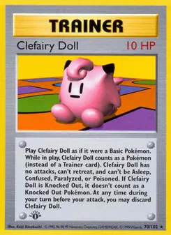 Clefairy Doll card from Base Set, number 70/102