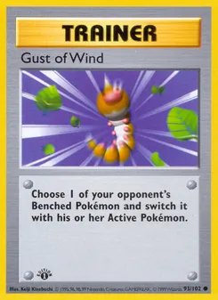 Gust of Wind card from Base Set, number 93/102