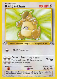 Kartu Kangaskhan dari Jungle, nomor 21/64
