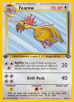 Fearow card from Jungle, number 36/64
