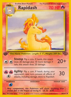 Kartu Rapidash dari Jungle, nomor 44/64