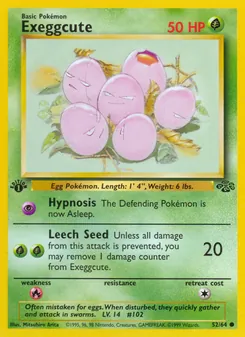 Exeggcute card from Jungle, number 52/64