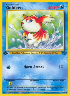 Goldeen card from Jungle, number 53/64