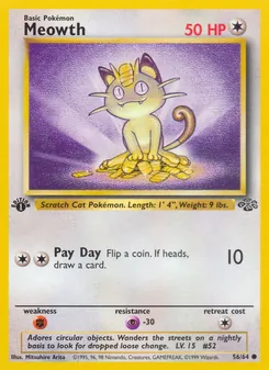 Kartu Meowth dari Jungle, nomor 56/64