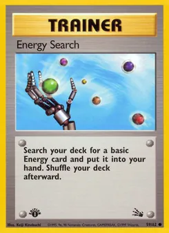 Energy Search card from Fossil, number 59/62