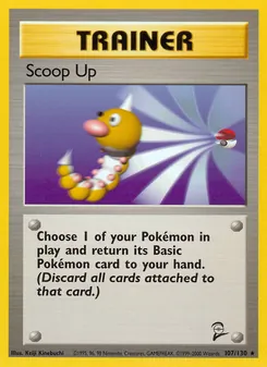 Scoop Up card from Base Set 2, number 107/130