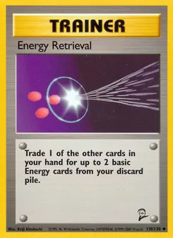 Energy Retrieval card from Base Set 2, number 110/130