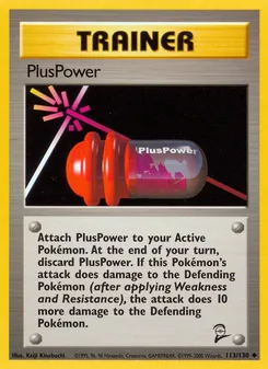 PlusPower card from Base Set 2, number 113/130