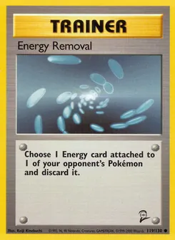 Energy Removal card from Base Set 2, number 119/130