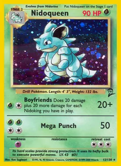 Nidoqueen card from Base Set 2, number 12/130