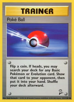 Poké Ball card from Base Set 2, number 121/130