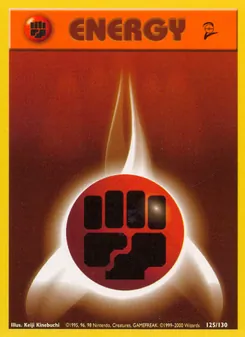 Fighting Energy card from Base Set 2, number 125/130