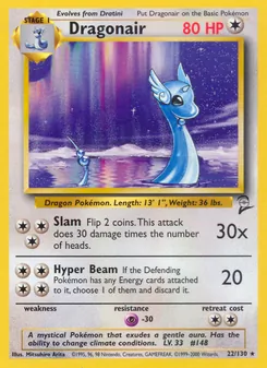 Dragonair card from Base Set 2, number 22/130