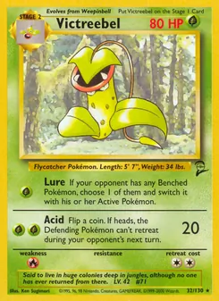 Victreebel card from Base Set 2, number 32/130