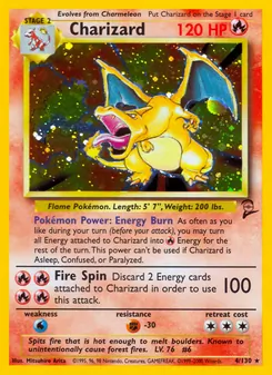 Charizard card from Base Set 2, number 4/130