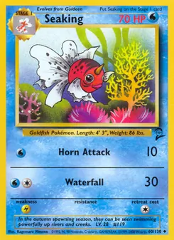 Seaking card from Base Set 2, number 60/130