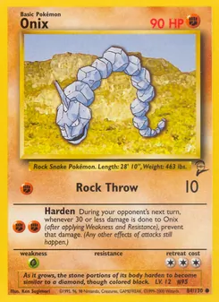 Onix card from Base Set 2, number 84/130
