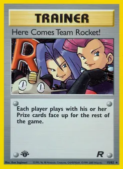 Here Comes Team Rocket! card from Team Rocket, number 15/82