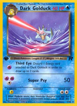 Dark Golduck card from Team Rocket, number 37/82