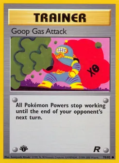 Goop Gas Attack card from Team Rocket, number 78/82