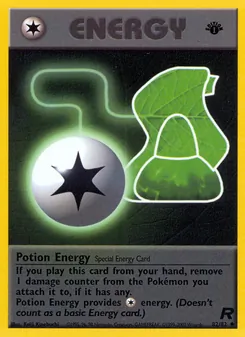 Potion Energy card from Team Rocket, number 82/82