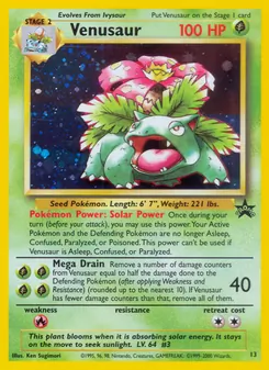 Venusaur card from Wizards Black Star Promos, number 13/53