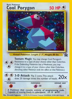 Cool Porygon card from Wizards Black Star Promos, number 15/53