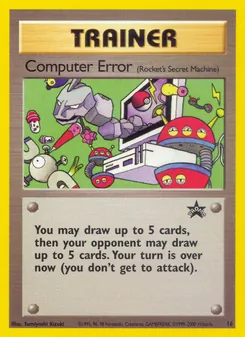 Computer Error card from Wizards Black Star Promos, number 16/53