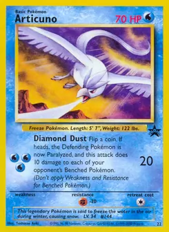 Articuno card from Wizards Black Star Promos, number 22/53